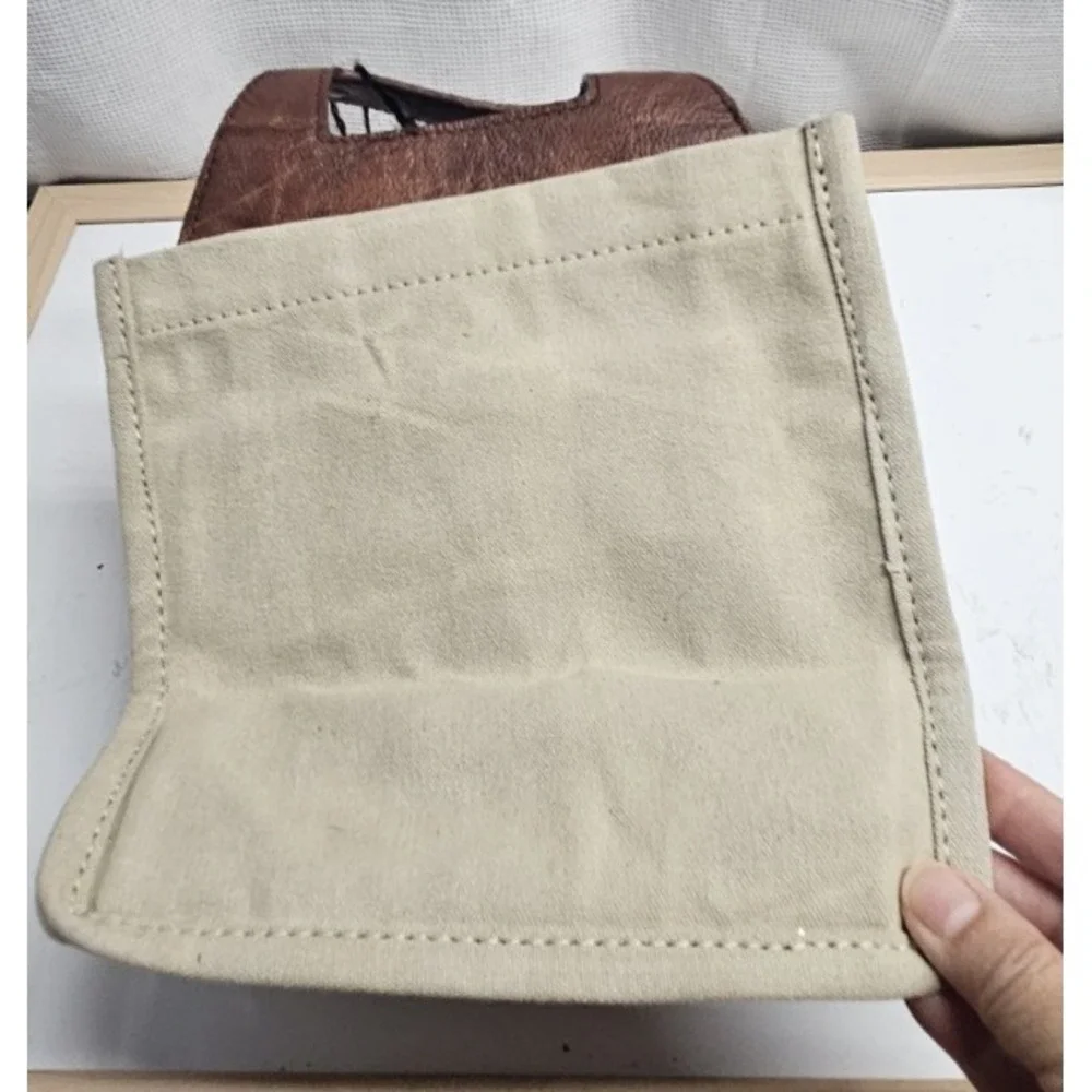 NWT Mona B upcycled canvas beer caddy 